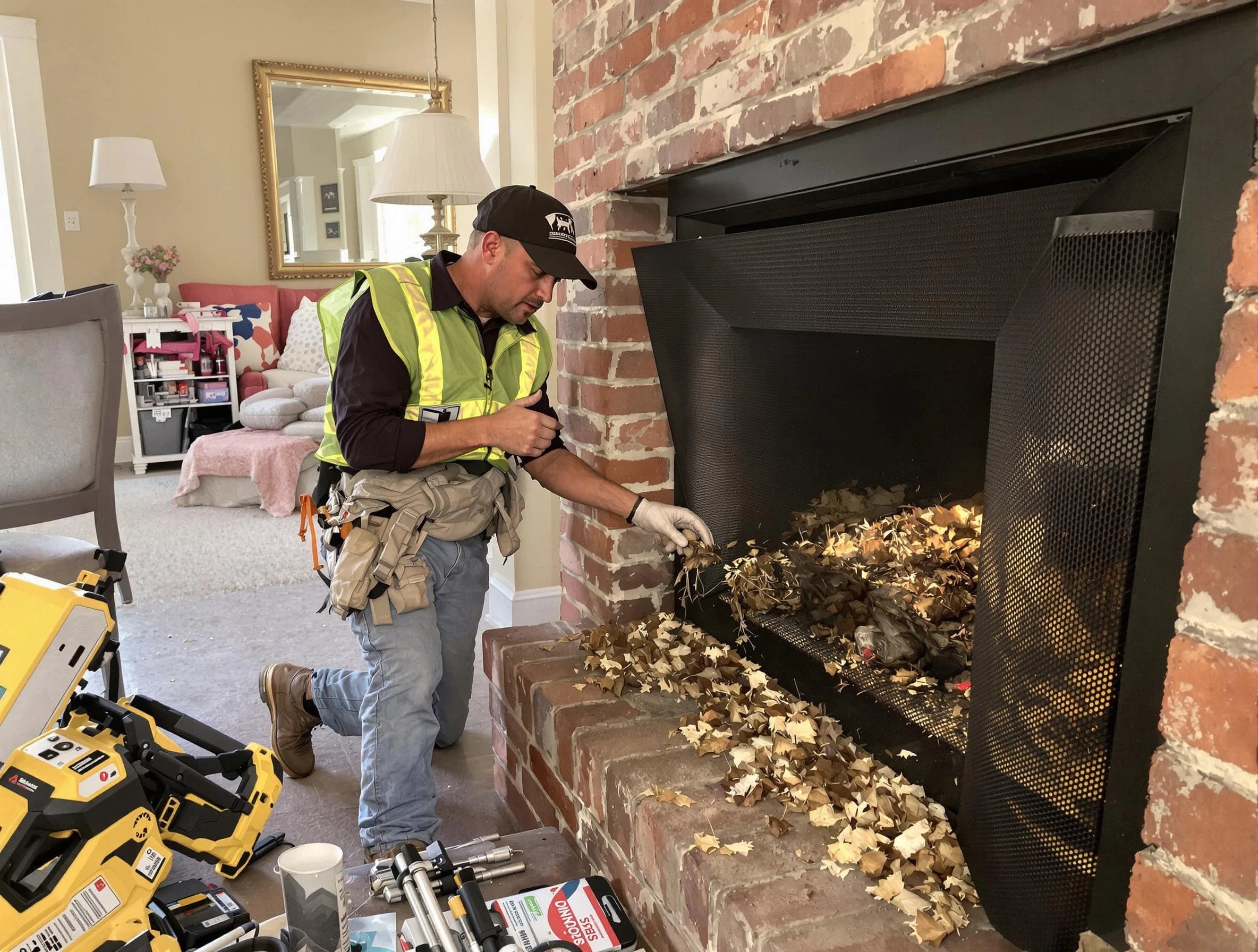 Safe screening installation by Conyers Chimney Sweep in Conyers, GA