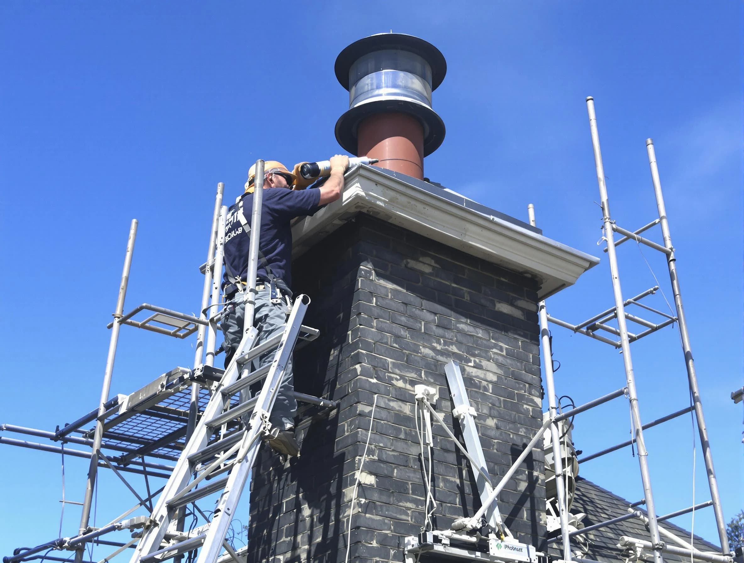 Sturdy chimney crown finished by Conyers Chimney Sweep in Conyers, GA