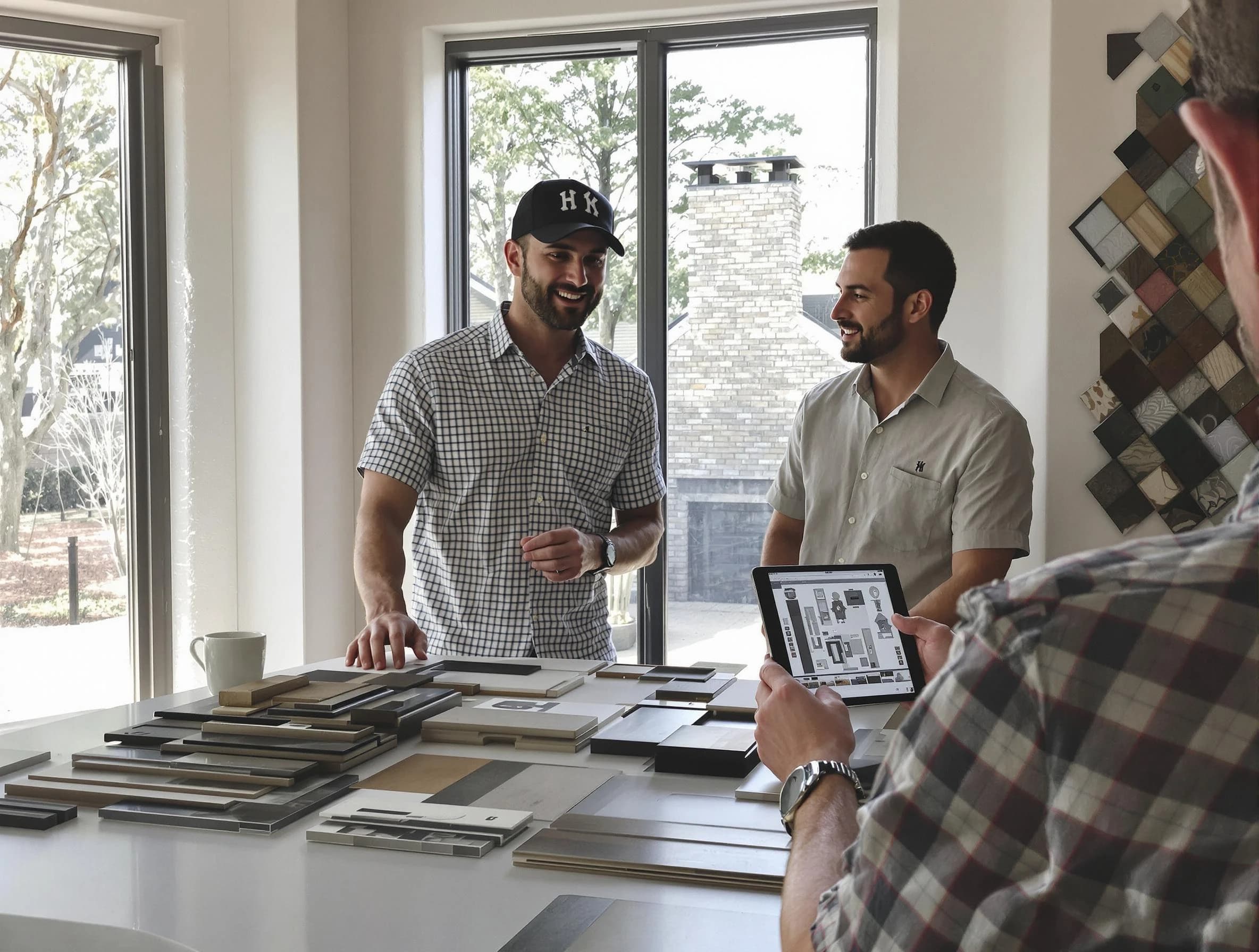 Conyers Chimney Sweep remodeling a chimney and fireplace in Conyers, GA