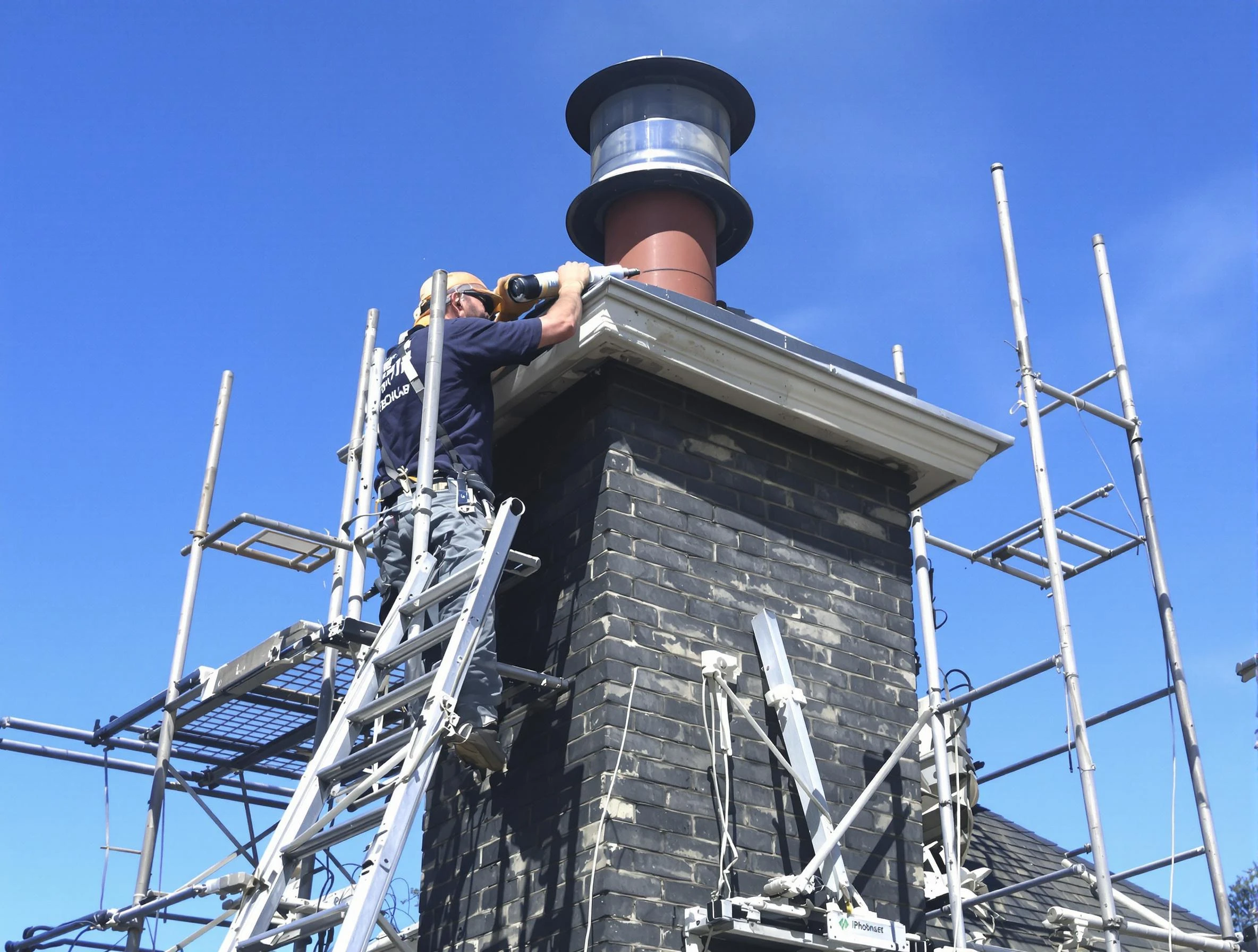 Sturdy chimney crown finished by Conyers Chimney Sweep in Conyers, GA