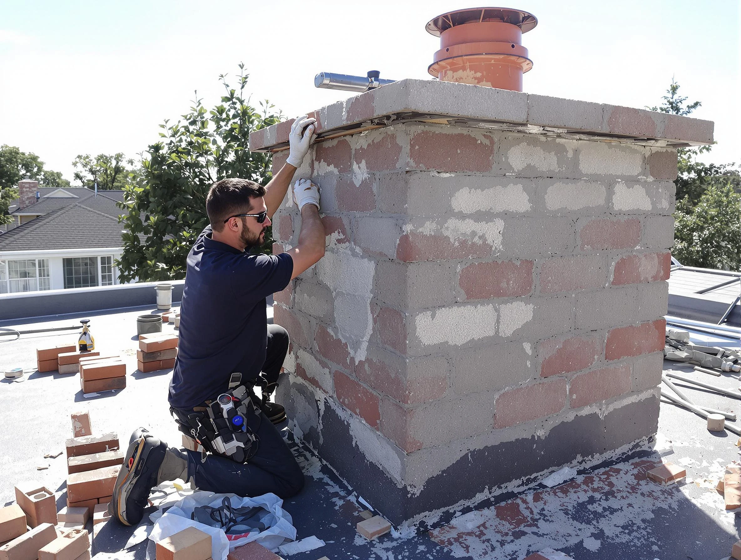 Advanced chimney repair process by Conyers Chimney Sweep in Conyers, GA